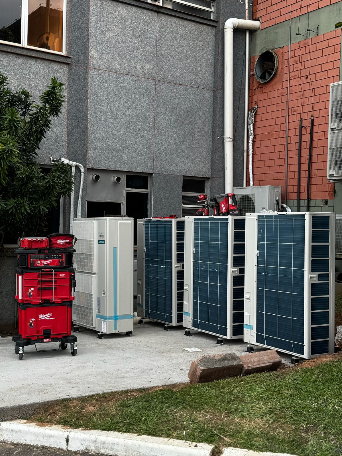 Unidades VRF Fujitsu pré-instalação